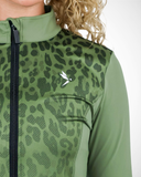 Debeau Performance Women's Full-Zip Training Jacket – Olive Leopard