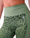 Debeau Performance Women's High-Waisted Leggings – Olive Leopard