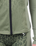 Debeau Performance Women's Full-Zip Training Jacket – Olive Leopard
