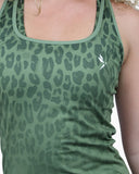 Debeau Performance Women's Performance Vest – Olive Leopard