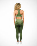 Debeau Performance Women's High-Waisted Leggings – Olive Leopard