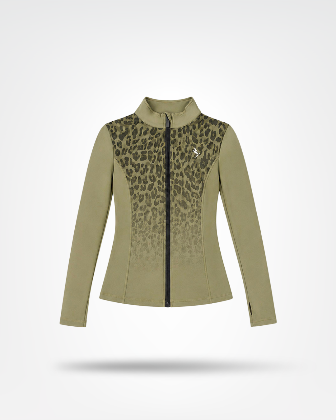 Debeau Performance Women's Full-Zip Training Jacket – Olive Leopard